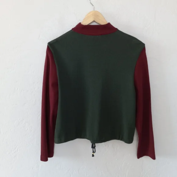 St. John Three Piece Matching Set Forest Green Blazer Sweater Pant S